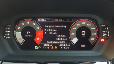 Audi S3 long termer - second report dials