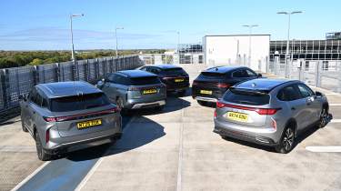 Chinese hybrid SUV mega test - header image, rear static