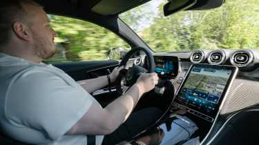 Ellis Hyde driving the Mercedes-AMG GLC 53