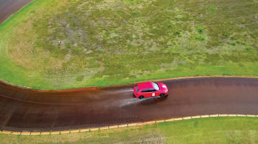 2026 Tyre Test - Audi wet overhead track
