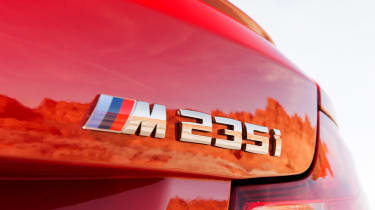 BMW M235i 2014 badge