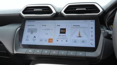 New MG ZS Hybrid+ - infotainment screen 