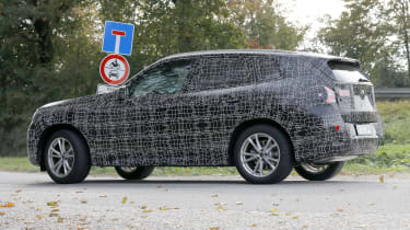 BMW X3 testing - rear quarter tracking 