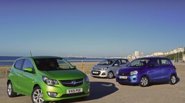 Vauxhall Viva vs Hyundai i10 vs Suzuki Celerio road test 