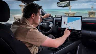 Tom Jervis sat in the Hyundai Ioniq 3