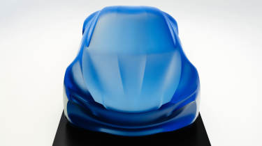 Alpine A110 sculpture - above