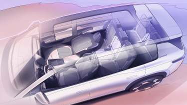 Skoda Peaq - overhead sketch