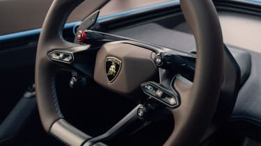 Lamborghini Lanzador concept interior steering wheel