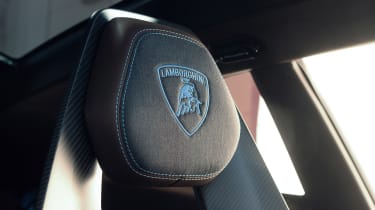 Lamborghini Lanzador concept interior detail headrest