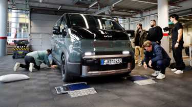 Kia PV5 record-breaking - prepping for run