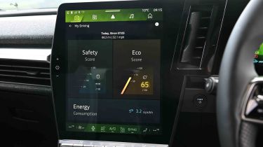 Renault Scenic - driving score screen