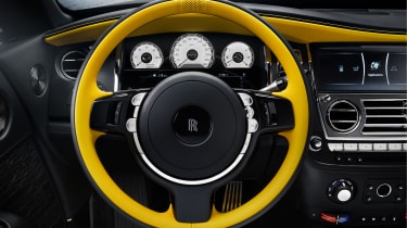 Rolls-Royce Wraith Black Arrow - steering wheel and gauges
