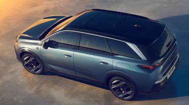 New Peugeot 5008 seven-seat SUV - static overhead view