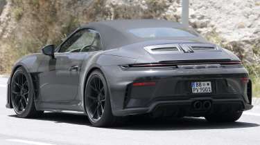 Porsche 911 Speedster Mule - rear 3/4