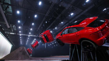 Jaguar E-Pace barrel roll world record stunt - pictures 