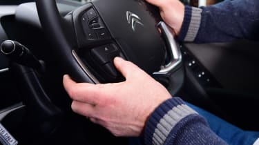 Citroen C4 Picasso long termer third report - steering wheel
