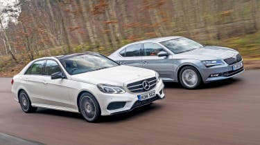 Used Mercedes E Class Vs New Skoda Superb Auto Express