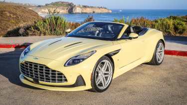 Aston Martin Newport Beach Heritage Edition Collection - yellow front 3/4