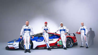 New Ford GT Le Mans car team