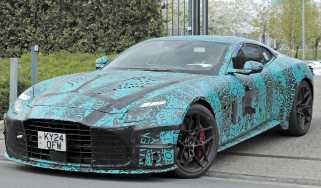 Aston Martin DBS spied front 3/4