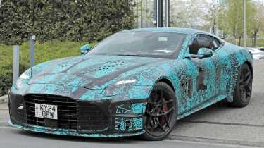Aston Martin DBS spied front 3/4