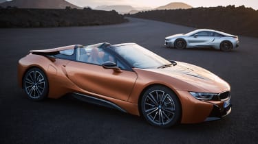 BMW i8 Coupe and Roadster - side