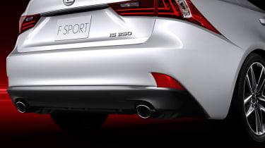 New Lexus IS F Sport rear lights