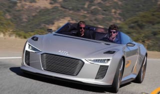 Audi e-tron Spyder front cornering