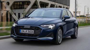 Updated Audi A3 - blue dynamic front 3/4