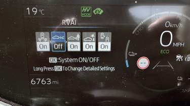 Toyota Prius Excel - RVAI turn off