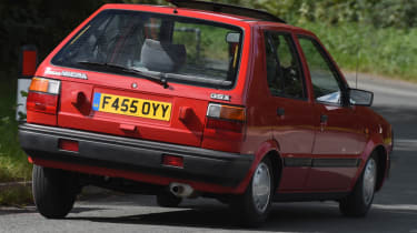 Long term Nissan Micra - second report - mk1 Micra action rear