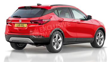 Vauxhall Astra SUV exclusive image - rear (watermarked)