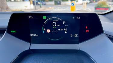Toyota Prius Excel - driver display