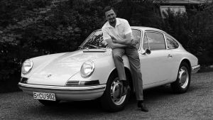 Ferdinand Porsche with 911