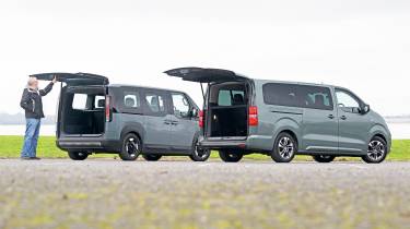 Kia PV5 Passenger vs Vauxhall Vivaro Life - rear open