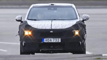 Lynk &amp; Co Coupe-SUV spied  - head on tracking