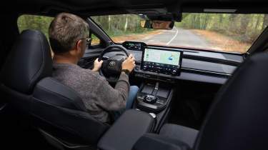 Paul Barker driving the Toyota C-HR+