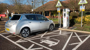 Electric car charging in the UK - Nissan Leaf