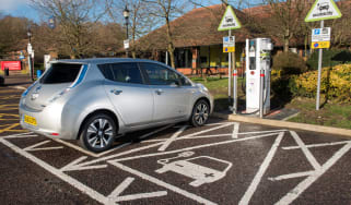 Electric car charging in the UK - Nissan Leaf