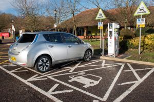 Electric car charging in the UK - Nissan Leaf