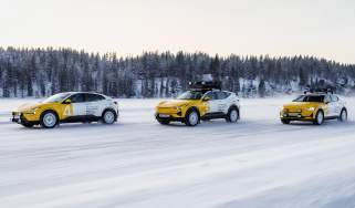 Polestar Arctic Circle cars - front tracking