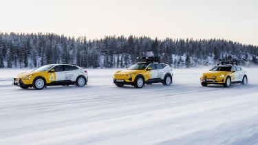 Polestar Arctic Circle cars - front tracking