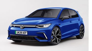 VW Golf R render - front