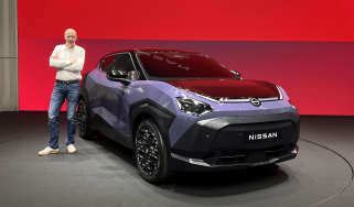 New Nissan Juke unveiled in Japan - Auto Express editor-at-large Phil McNamara stood next to the car