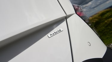 Hyundai Kona Hybrid - rear &#039;hybrid&#039; badge