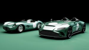 Aston Martin V12 Speedster DBR1 and Aston Martin DBR1 - front