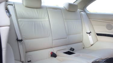BMW 335d SE Coupe rear seating