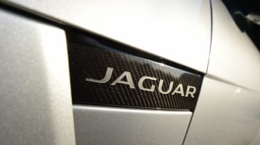 Jaguar F-Type SVR vs Porsche 911 Turbo - Jaguar badge