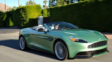 Aston Martin Vanquish Volante action