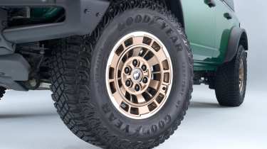 Ford Custom Garage Packages Sinister Bronze Ford Bronco - front wheel